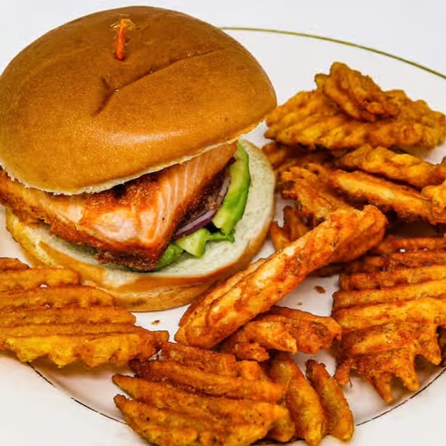 Salmon Burger.